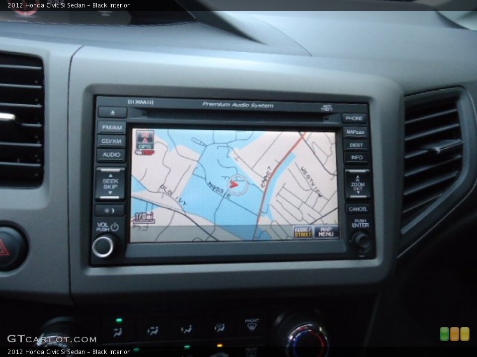 Black Interior Navigation for the 2012 Honda Civic Si Sedan #63441593
