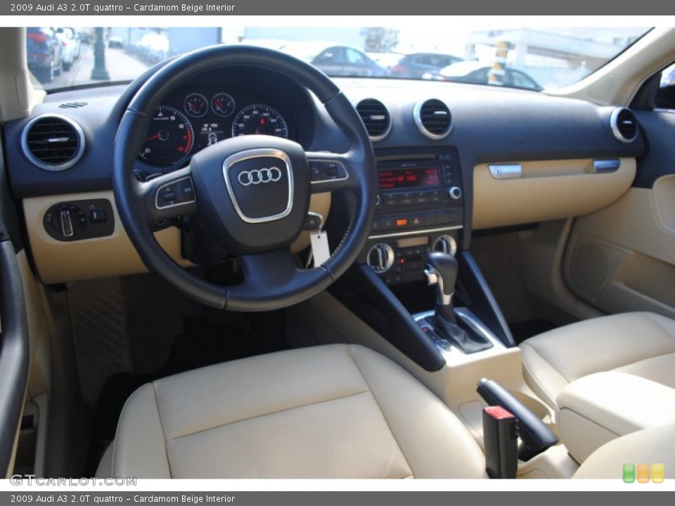 Cardamom Beige Interior Dashboard for the 2009 Audi A3 2.0T quattro #63442790