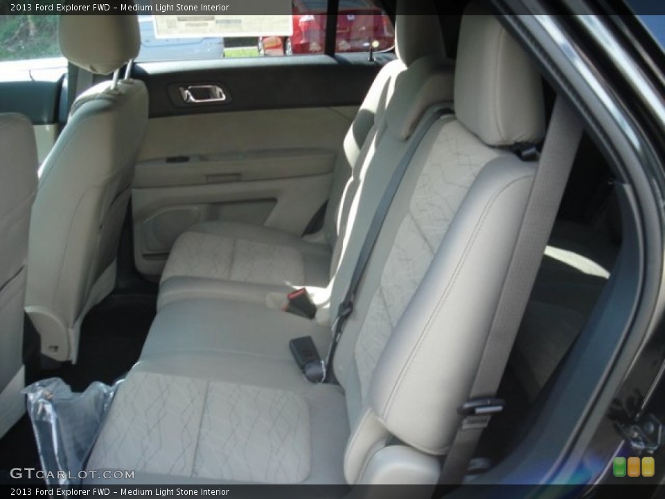 Medium Light Stone Interior Rear Seat for the 2013 Ford Explorer FWD #63443153