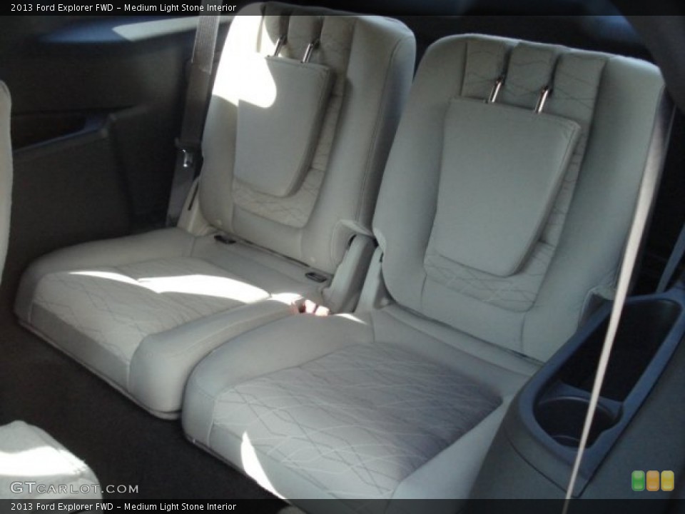 Medium Light Stone Interior Rear Seat for the 2013 Ford Explorer FWD #63443159