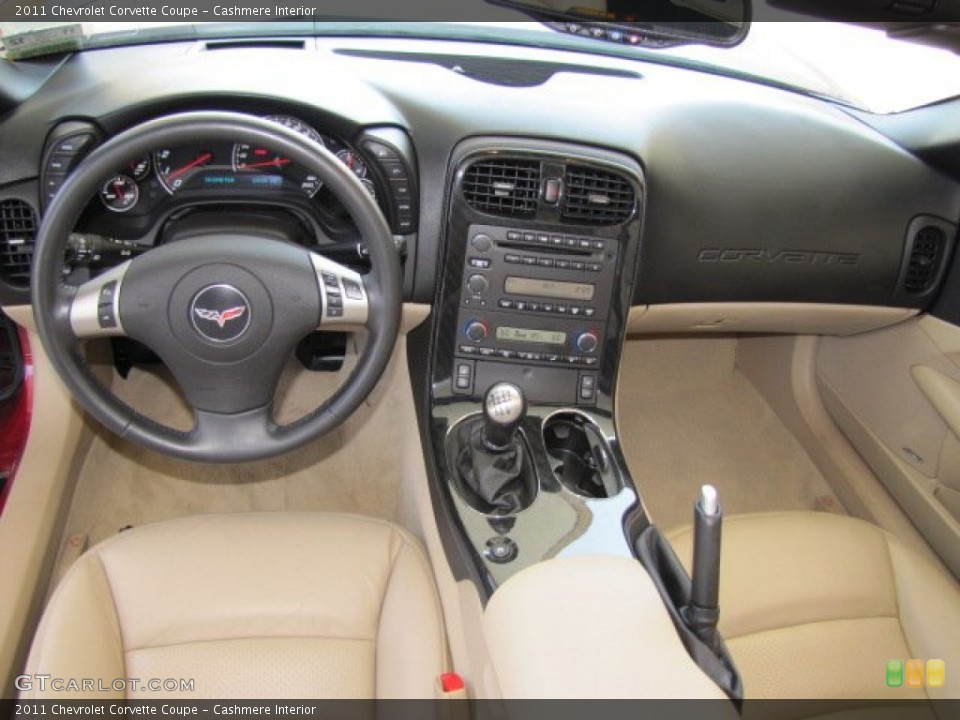 Cashmere Interior Dashboard for the 2011 Chevrolet Corvette Coupe #63444233