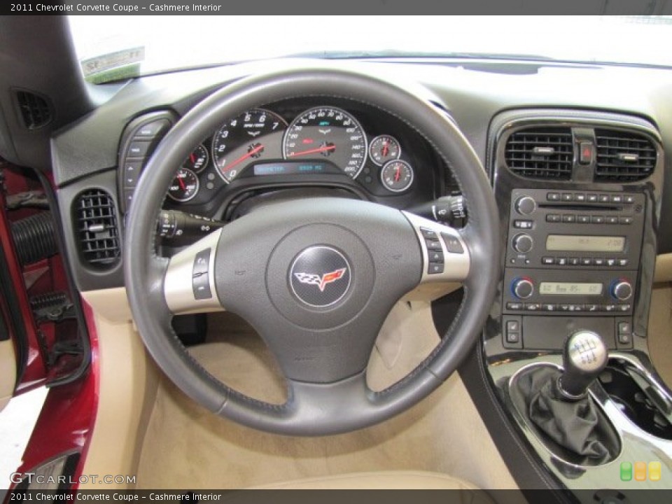 Cashmere Interior Steering Wheel for the 2011 Chevrolet Corvette Coupe #63444323