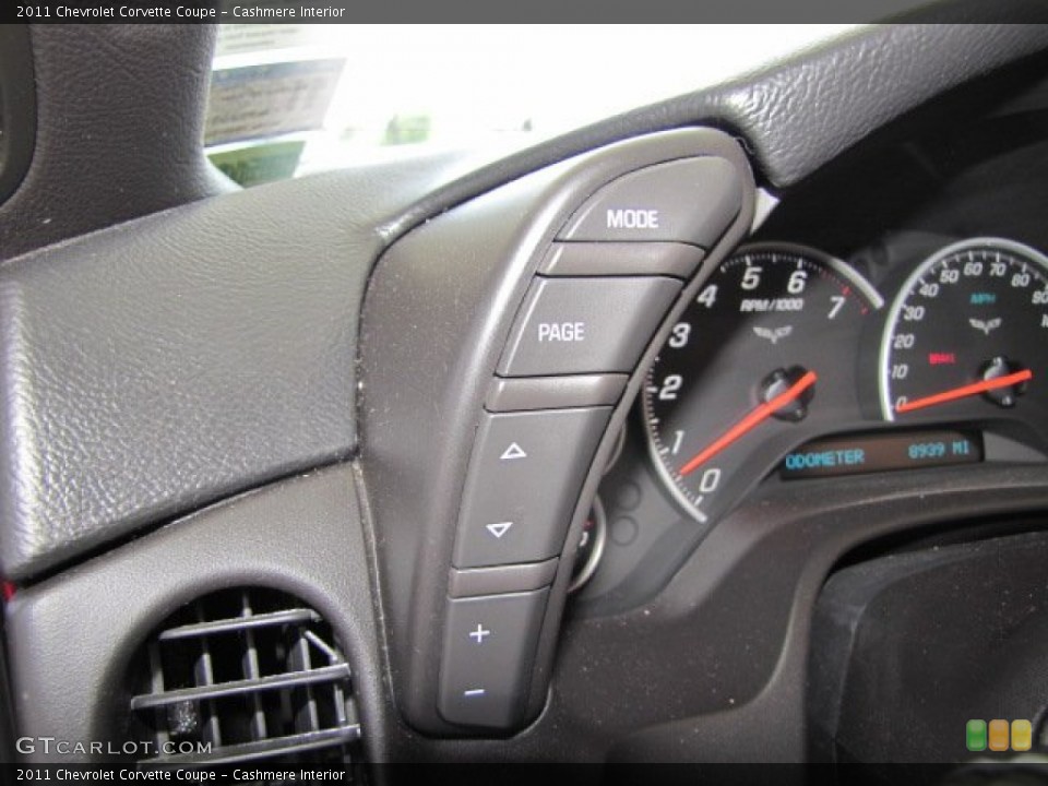 Cashmere Interior Controls for the 2011 Chevrolet Corvette Coupe #63444329
