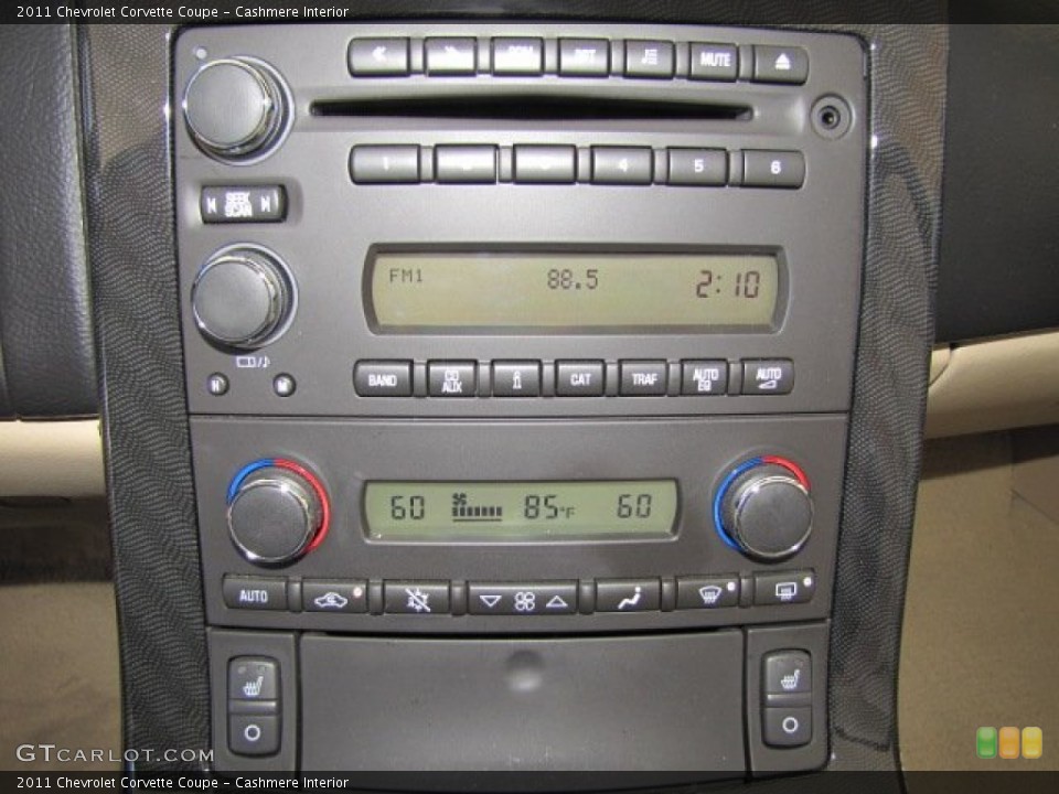 Cashmere Interior Controls for the 2011 Chevrolet Corvette Coupe #63444356