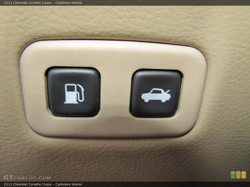 Cashmere Interior Controls for the 2011 Chevrolet Corvette Coupe #63444476