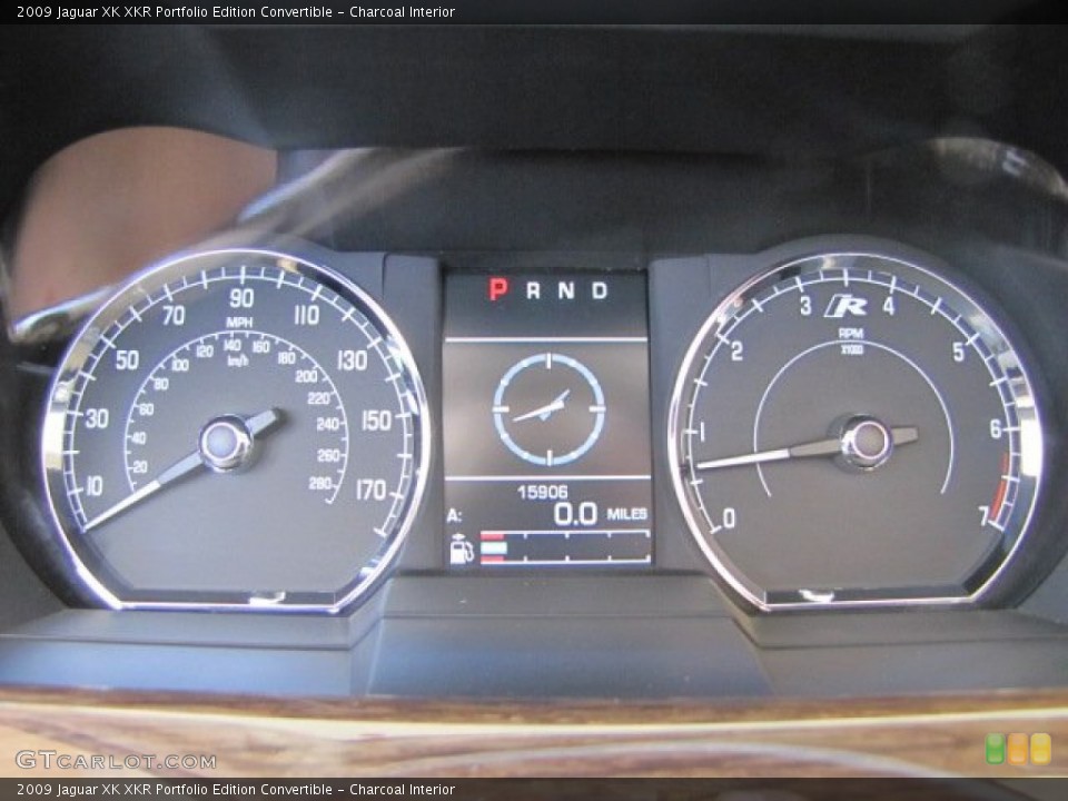 Charcoal Interior Gauges for the 2009 Jaguar XK XKR Portfolio Edition Convertible #63444665