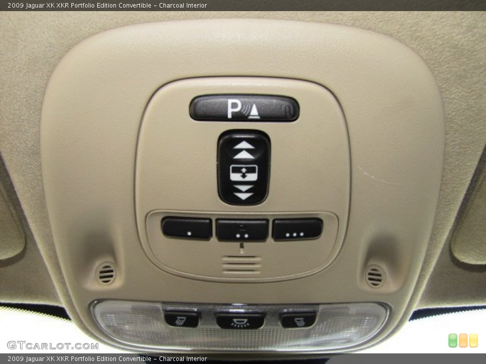 Charcoal Interior Controls for the 2009 Jaguar XK XKR Portfolio Edition Convertible #63444710