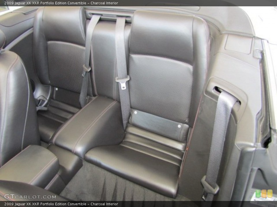 Charcoal Interior Rear Seat for the 2009 Jaguar XK XKR Portfolio Edition Convertible #63444754