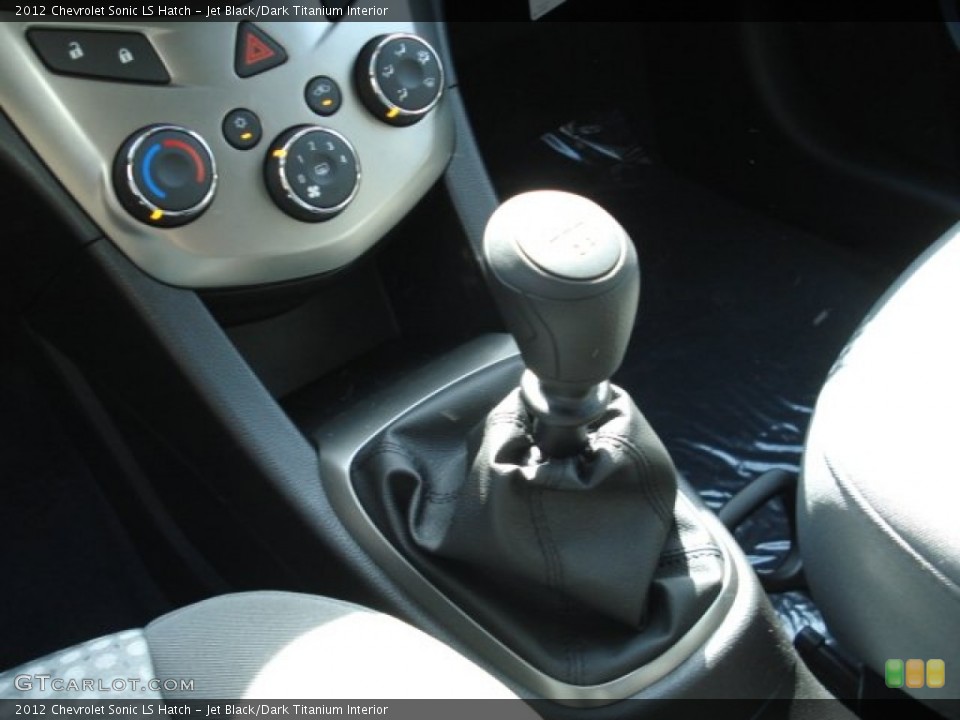 Jet Black/Dark Titanium Interior Transmission for the 2012 Chevrolet Sonic LS Hatch #63445631