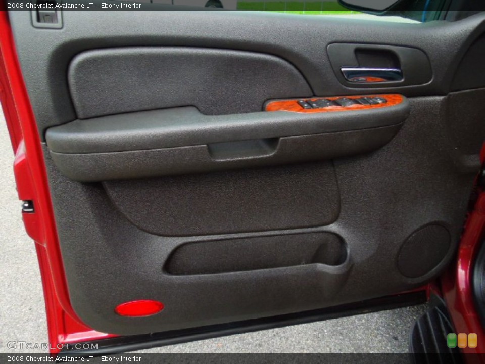Ebony Interior Door Panel for the 2008 Chevrolet Avalanche LT #63445889