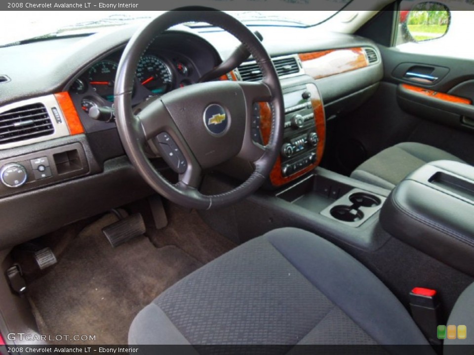 Ebony 2008 Chevrolet Avalanche Interiors