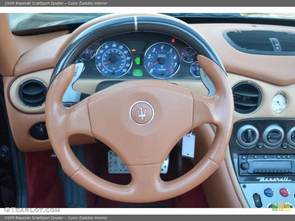 Cuoio (Saddle) Interior Steering Wheel for the 2006 Maserati GranSport Spyder #63447320