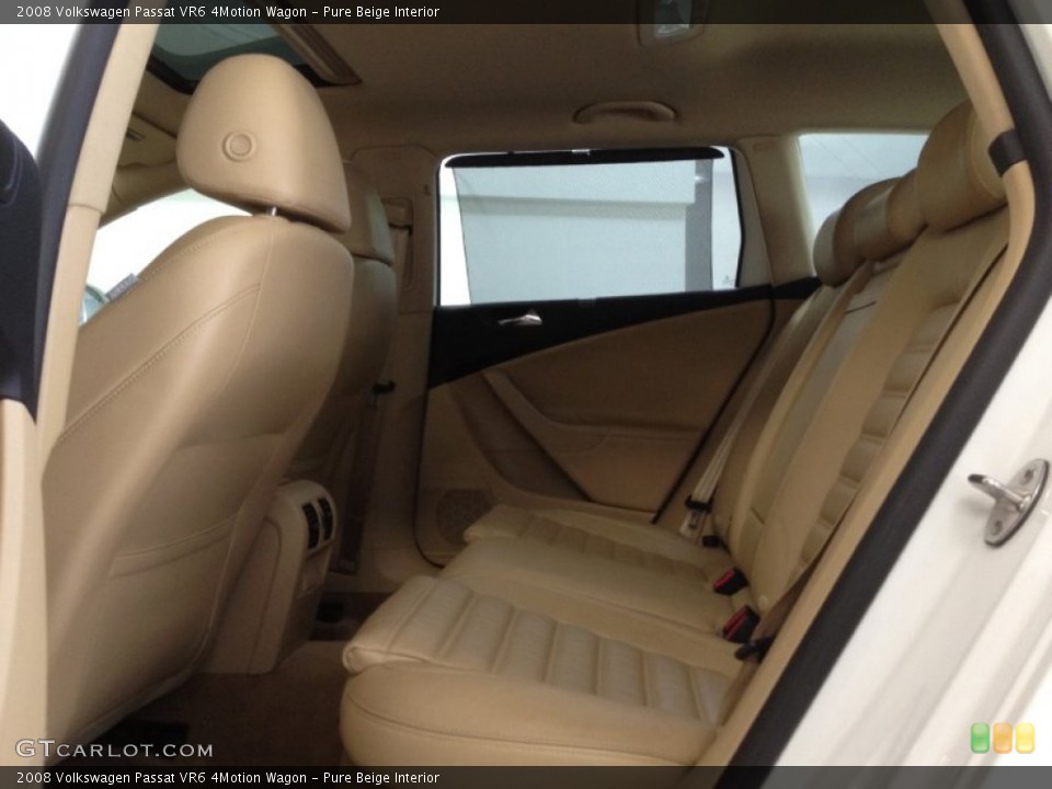 Pure Beige Interior Rear Seat for the 2008 Volkswagen Passat VR6 4Motion Wagon #63452202