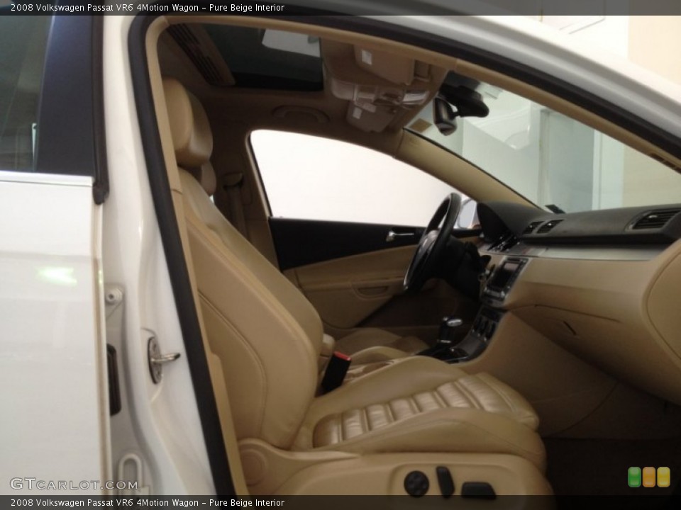 Pure Beige Interior Front Seat for the 2008 Volkswagen Passat VR6 4Motion Wagon #63452222