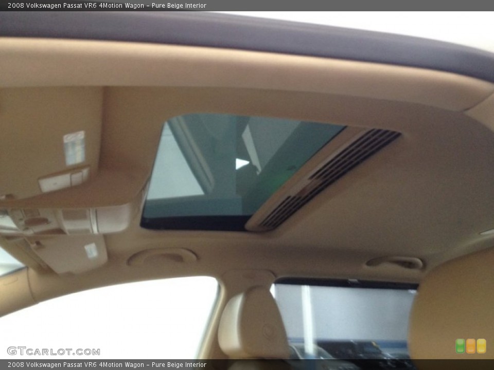 Pure Beige Interior Sunroof for the 2008 Volkswagen Passat VR6 4Motion Wagon #63452275