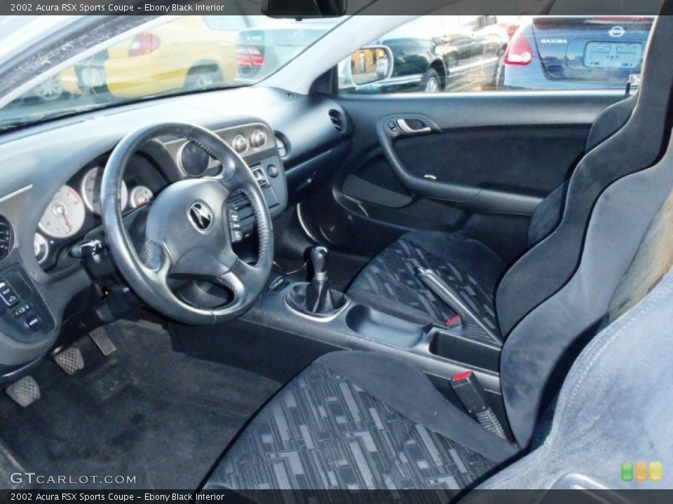 Ebony Black Interior Photo for the 2002 Acura RSX Sports Coupe #63455727