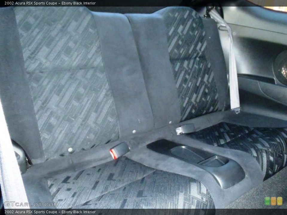 Ebony Black Interior Rear Seat for the 2002 Acura RSX Sports Coupe #63455754