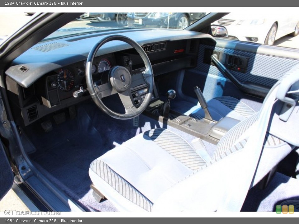 Blue Interior Prime Interior for the 1984 Chevrolet Camaro Z28 #63456154