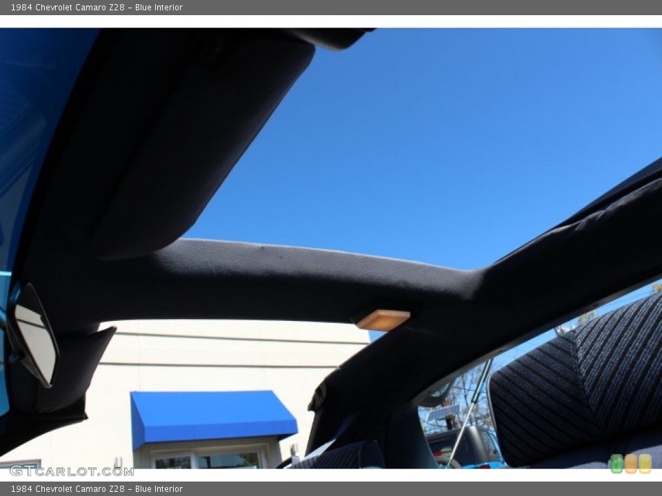 Blue Interior Sunroof for the 1984 Chevrolet Camaro Z28 #63456253