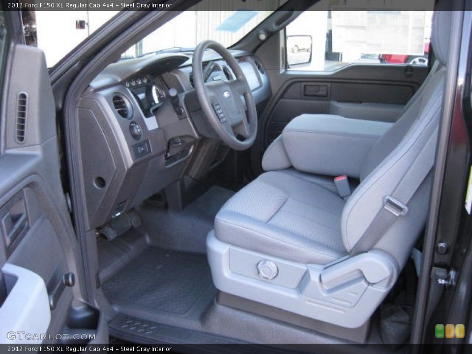 Steel Gray Interior Photo for the 2012 Ford F150 XL Regular Cab 4x4 #63470774