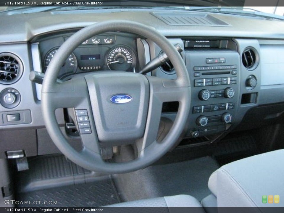 Steel Gray Interior Dashboard for the 2012 Ford F150 XL Regular Cab 4x4 #63470827