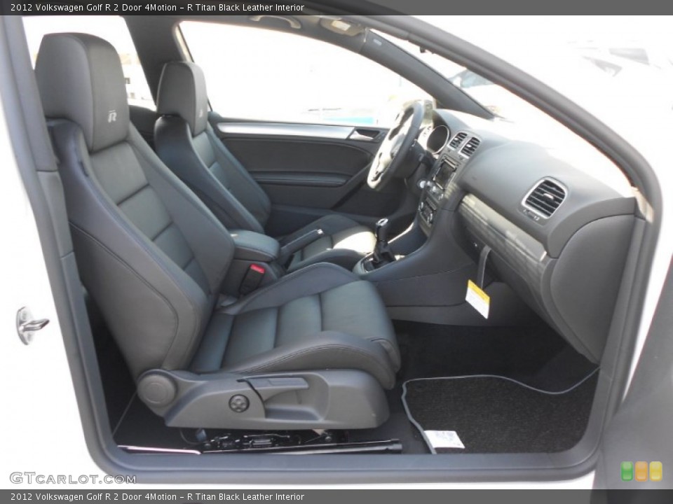 R Titan Black Leather Interior Photo for the 2012 Volkswagen Golf R 2 Door 4Motion #63476299