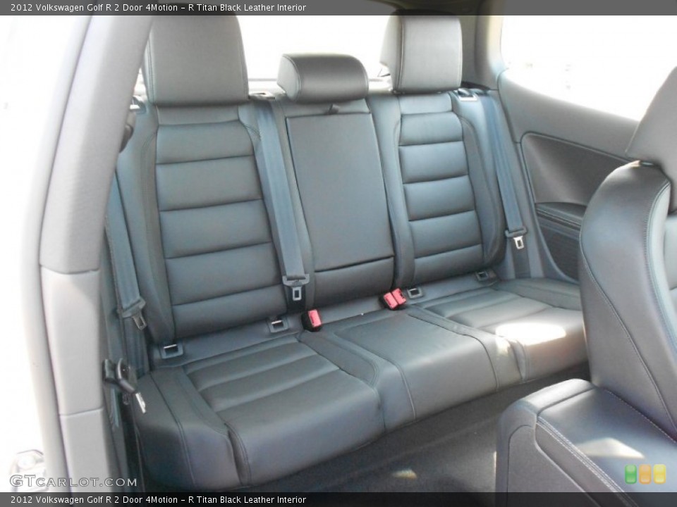 R Titan Black Leather Interior Rear Seat for the 2012 Volkswagen Golf R 2 Door 4Motion #63476305
