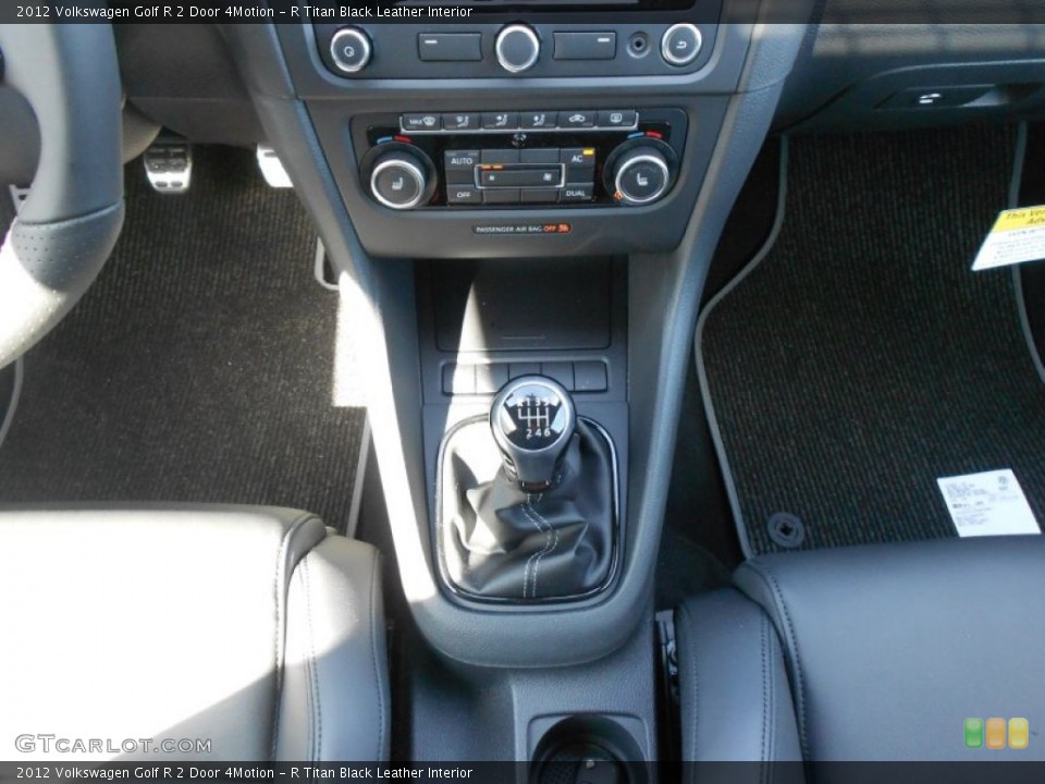 R Titan Black Leather Interior Transmission for the 2012 Volkswagen Golf R 2 Door 4Motion #63476332
