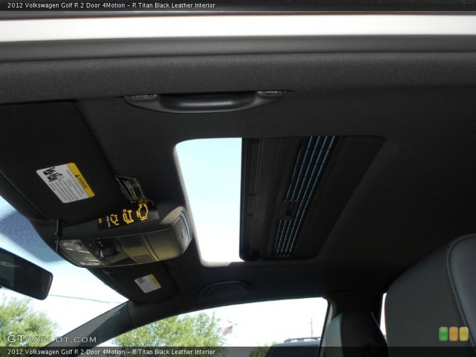 R Titan Black Leather Interior Sunroof for the 2012 Volkswagen Golf R 2 Door 4Motion #63476374
