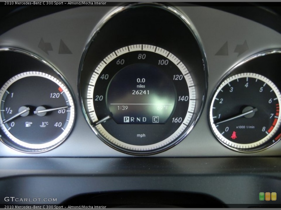 Almond/Mocha Interior Gauges for the 2010 Mercedes-Benz C 300 Sport #63481486