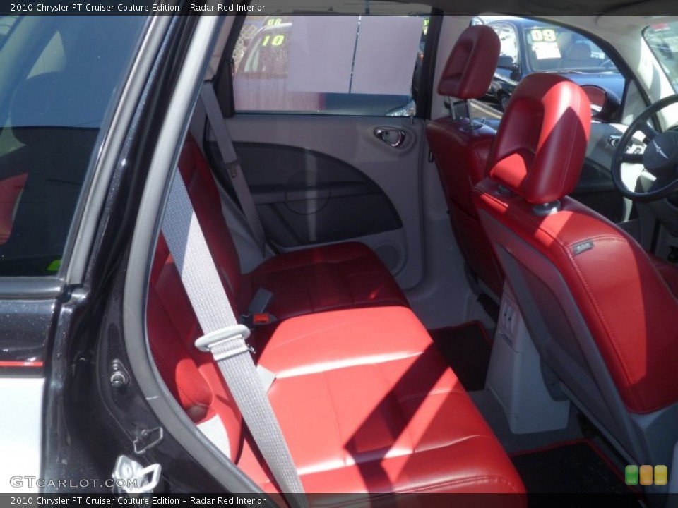 Radar Red Interior Rear Seat for the 2010 Chrysler PT Cruiser Couture Edition #63485097