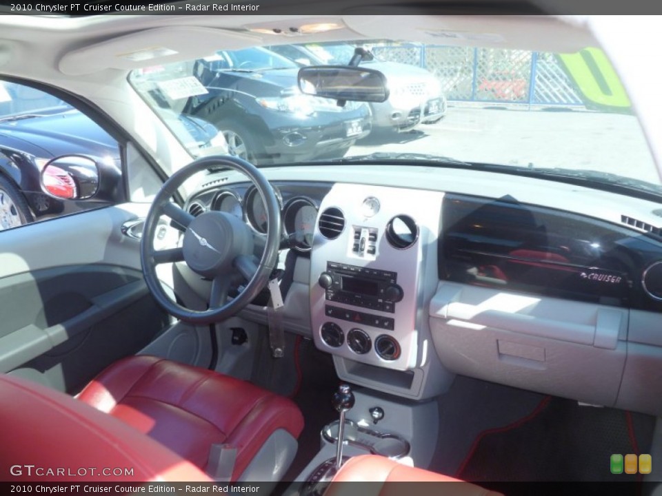 Radar Red Interior Dashboard for the 2010 Chrysler PT Cruiser Couture Edition #63485108