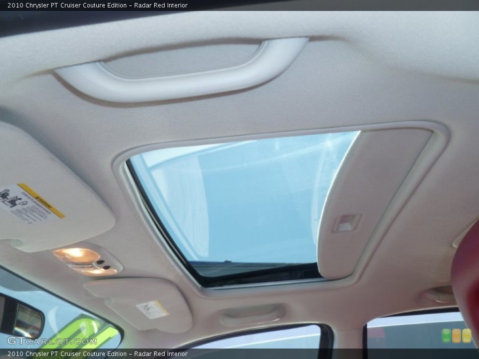 Radar Red Interior Sunroof for the 2010 Chrysler PT Cruiser Couture Edition #63485128