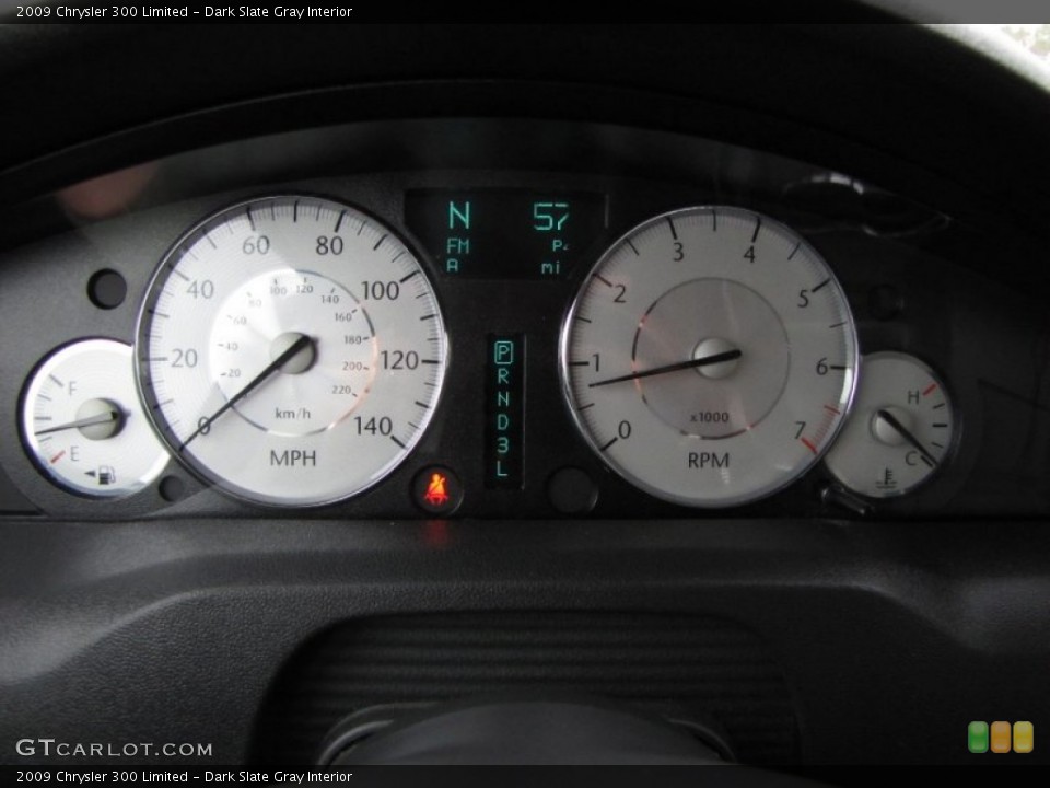 Dark Slate Gray Interior Gauges for the 2009 Chrysler 300 Limited #63497746