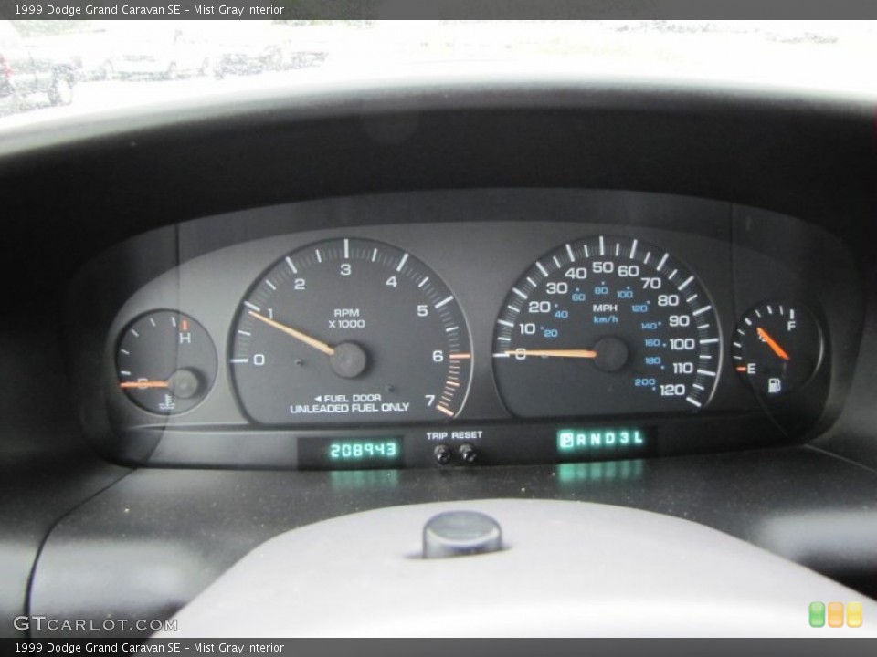 Mist Gray Interior Gauges for the 1999 Dodge Grand Caravan SE #63499723