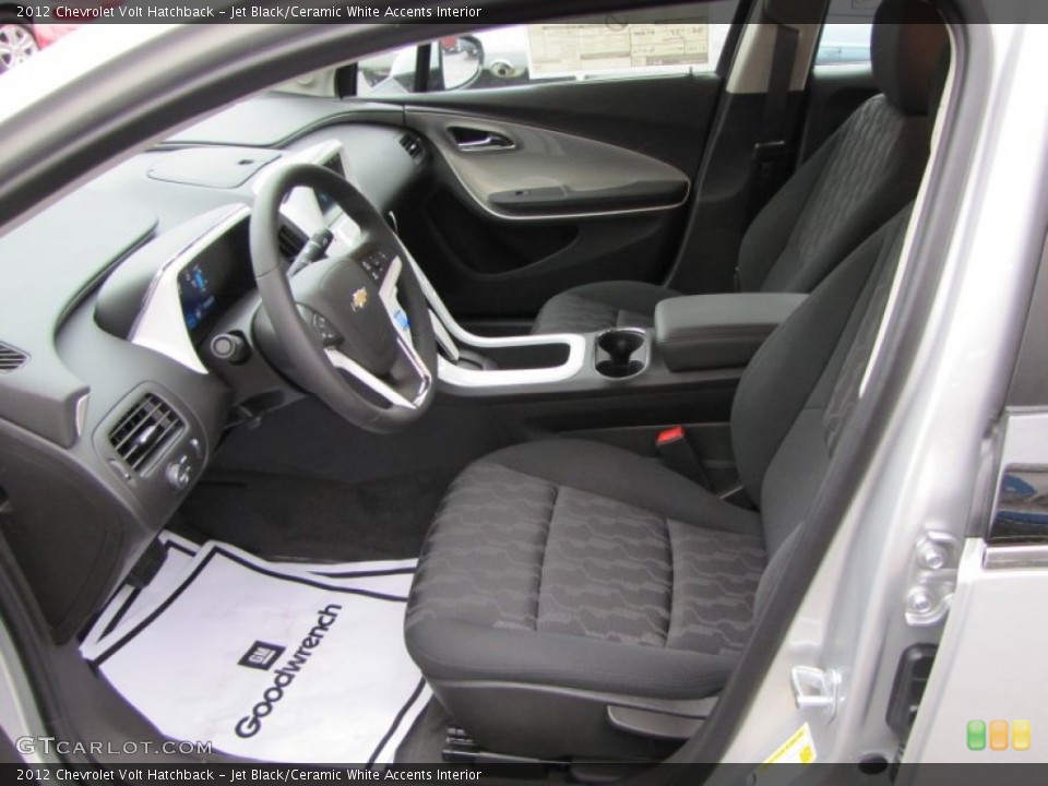 Jet Black/Ceramic White Accents Interior Photo for the 2012 Chevrolet Volt Hatchback #63499849