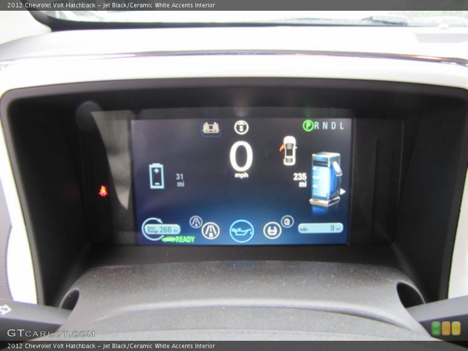 Jet Black/Ceramic White Accents Interior Gauges for the 2012 Chevrolet Volt Hatchback #63499879