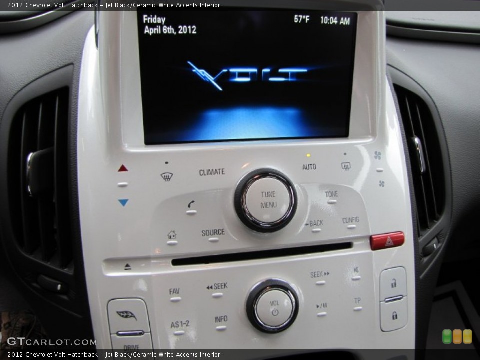 Jet Black/Ceramic White Accents Interior Controls for the 2012 Chevrolet Volt Hatchback #63499888