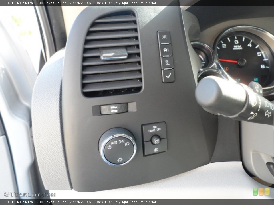 Dark Titanium/Light Titanium Interior Controls for the 2011 GMC Sierra 1500 Texas Edition Extended Cab #63506734