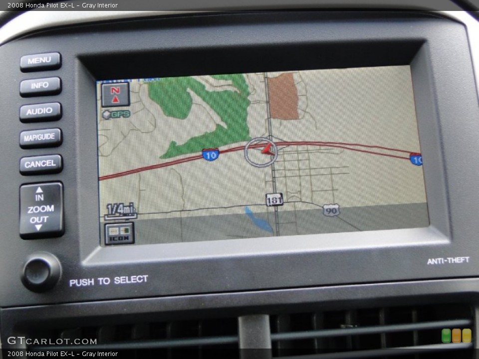 Gray Interior Navigation for the 2008 Honda Pilot EX-L #63508620