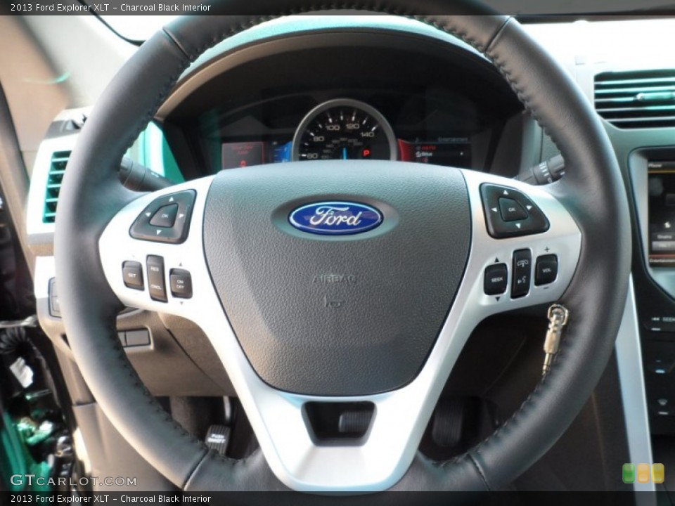 Charcoal Black Interior Steering Wheel for the 2013 Ford Explorer XLT #63509068