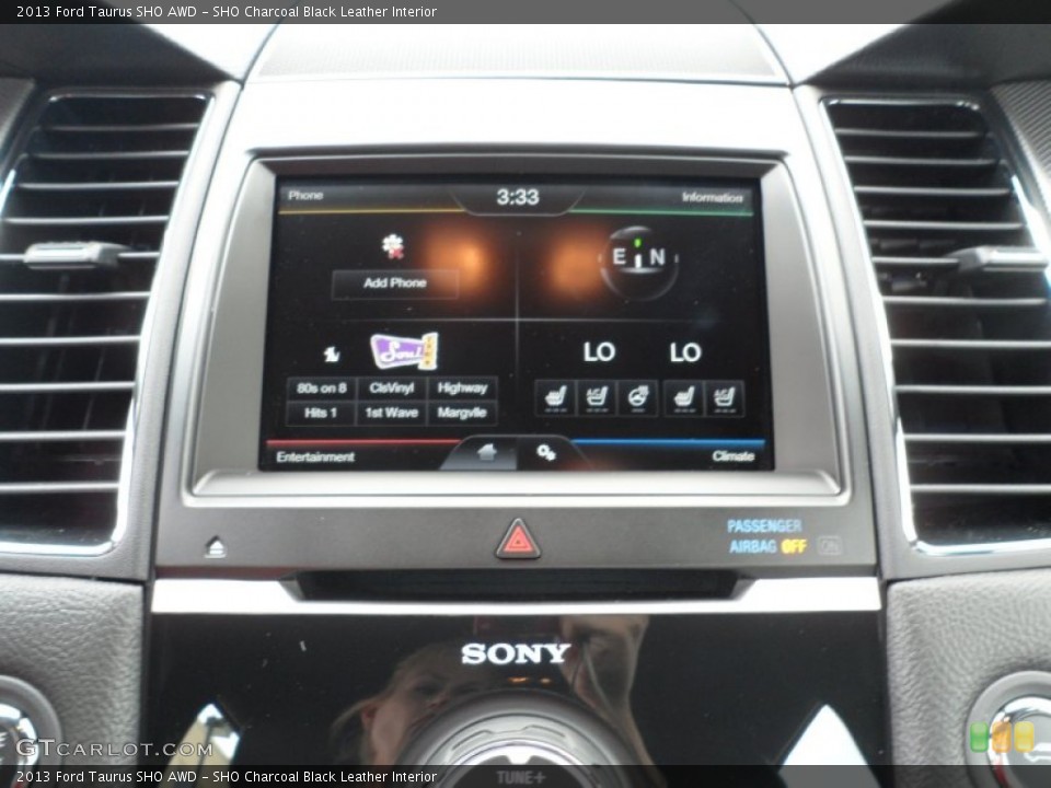 SHO Charcoal Black Leather Interior Controls for the 2013 Ford Taurus SHO AWD #63509242