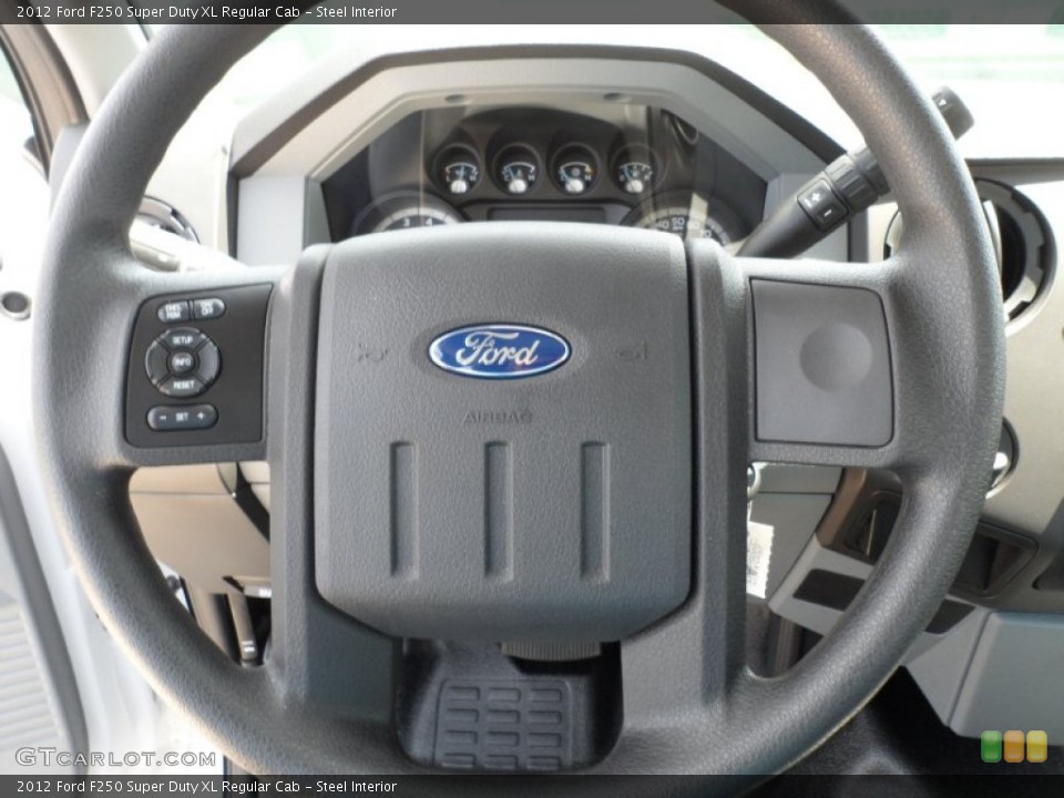 Steel Interior Steering Wheel for the 2012 Ford F250 Super Duty XL Regular Cab #63511318