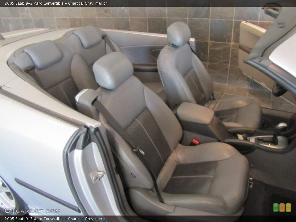 Charcoal Gray Interior Photo for the 2005 Saab 9-3 Aero Convertible #63512066