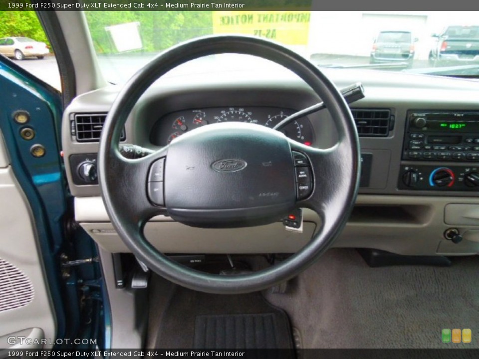 Medium Prairie Tan Interior Dashboard for the 1999 Ford F250 Super Duty XLT Extended Cab 4x4 #63513001