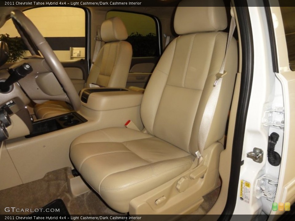 Light Cashmere/Dark Cashmere Interior Front Seat for the 2011 Chevrolet Tahoe Hybrid 4x4 #63513088