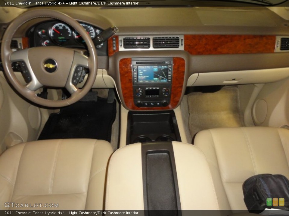 Light Cashmere/Dark Cashmere Interior Dashboard for the 2011 Chevrolet Tahoe Hybrid 4x4 #63513155
