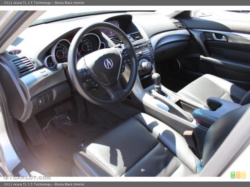 Ebony Black Interior Prime Interior for the 2011 Acura TL 3.5 Technology #63516827