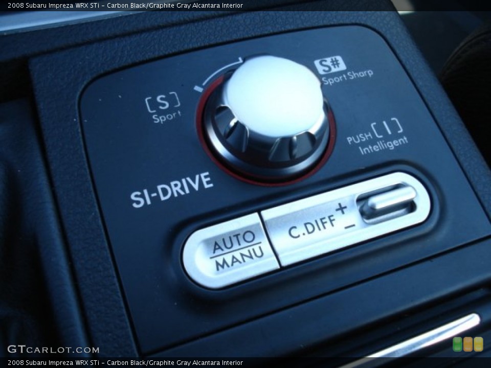 Carbon Black/Graphite Gray Alcantara Interior Controls for the 2008 Subaru Impreza WRX STi #63520268