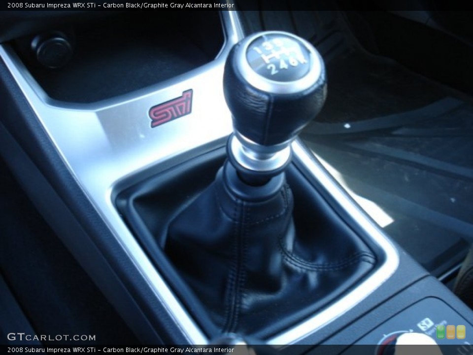Carbon Black/Graphite Gray Alcantara Interior Transmission for the 2008 Subaru Impreza WRX STi #63520277